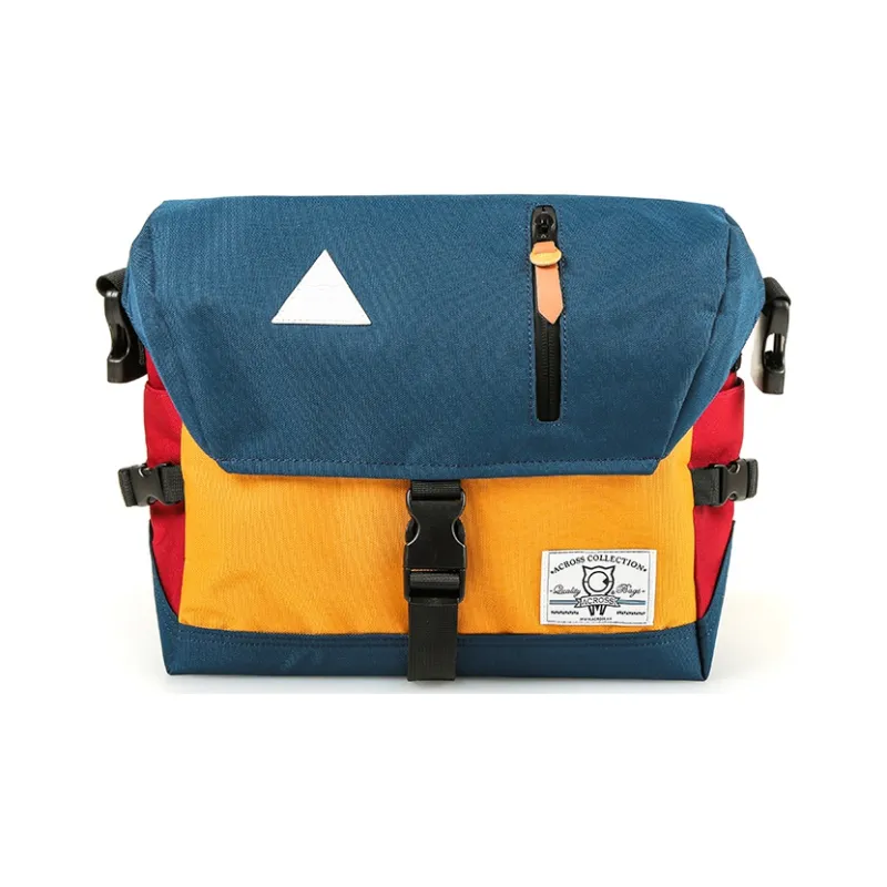ACROSS Oxford Water Repellent Messenger Bag, Commute Bag, Crossbody Bag Regular Unisex Multicolor-24