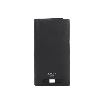 BALLY Coin Purse Clutch Wallet Men's Black