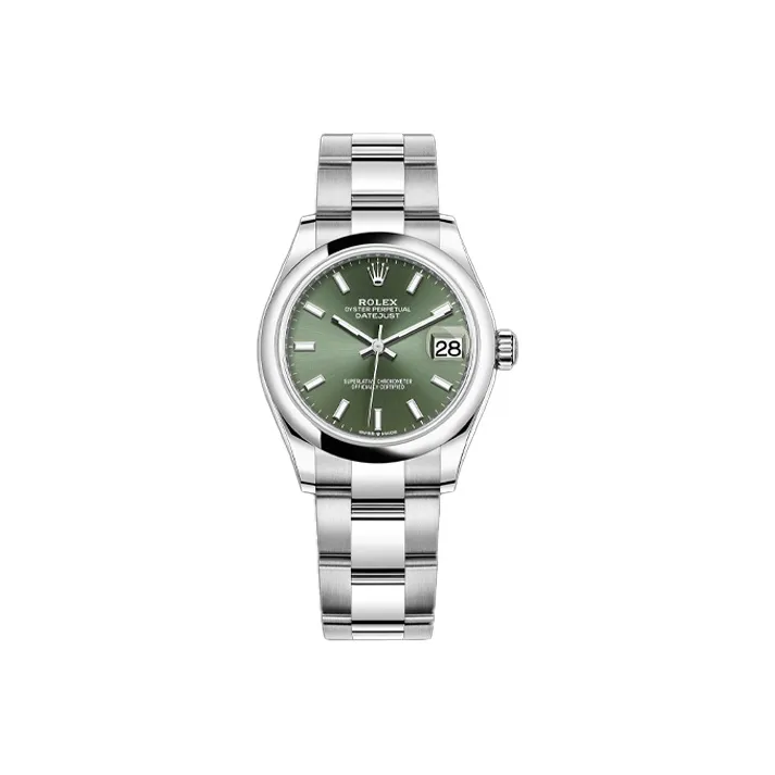 ROLEX Log Series Automatic Mechanical Movement Unisex Watch 31mm Green Dial-0