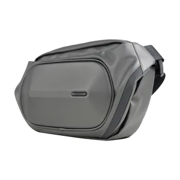TAJEZZO PU Sling Bag Regular Unisex Gray