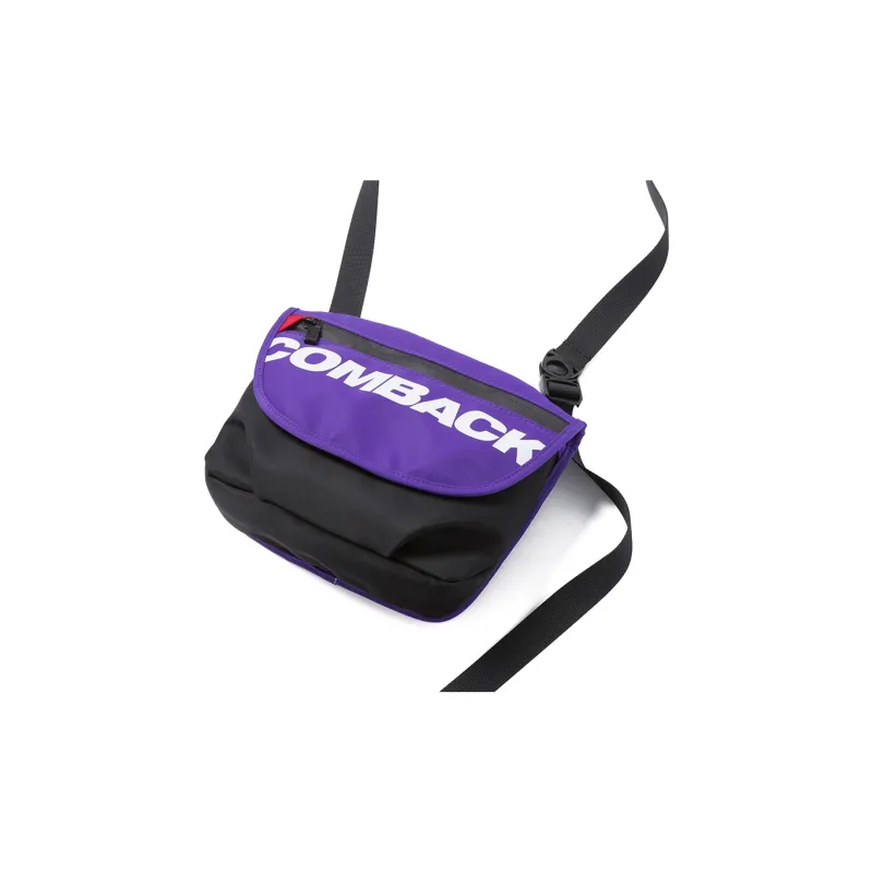 COMBACK Polyamide Crossbody Bag Trumpets Unisex Khaki Blue & Black Gray & Black Purple & Blue Green Patchwork-7