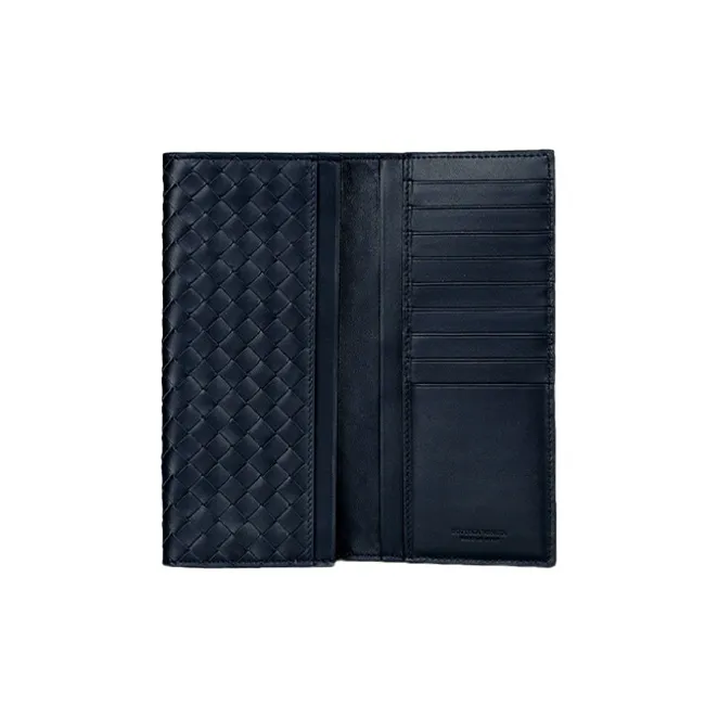Bottega Veneta Cow Leather Wallet Unisex Tourmaline Blue-2