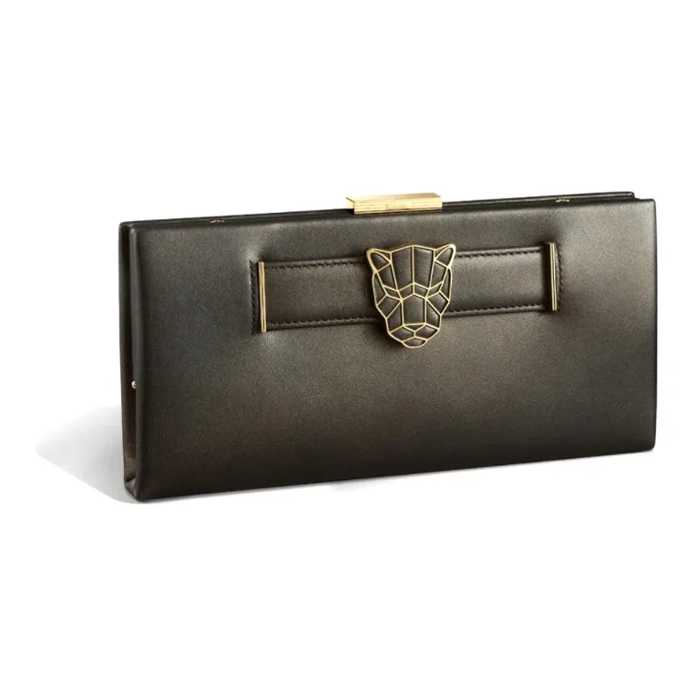 CARTIER PANTHÈRE Lambskin Shoulder Bag Crossbody Bag Women's Bronze-1