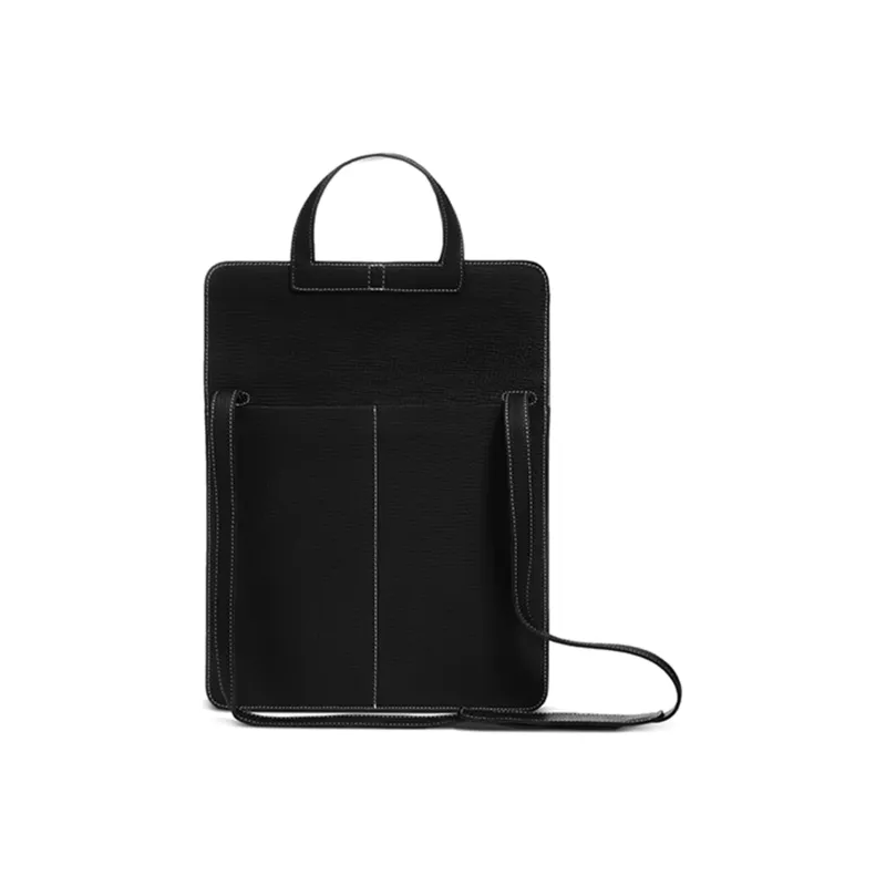 TUPLUS Top Grain Cow Leather Tofu Bag Commuter Bag Laptop Bag Handbag Medium Size Women's Multicolor-23