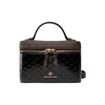 MICHAEL KORS PVC Shoulder Bag, Crossbody Bag Women's Black