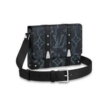 LOUIS VUITTON Monogram Pastel Noir Canvas Trunk Messenger