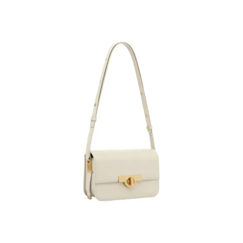 Miss Kung Cow Leather Small Square Bag Stick Bag Tofu Bag Shoulder Bag Women's White