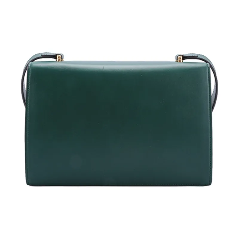 GUCCI Zumi Smooth Leather Crossbody Bag Shoulder Bag Women's Green-2