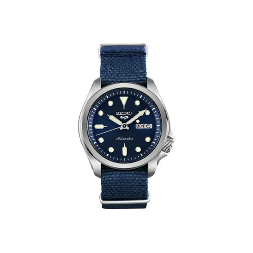 SEIKO Men’s Water Proof Seiko No. 5 Series Mechanical Watch SRPE63K1 Blue
