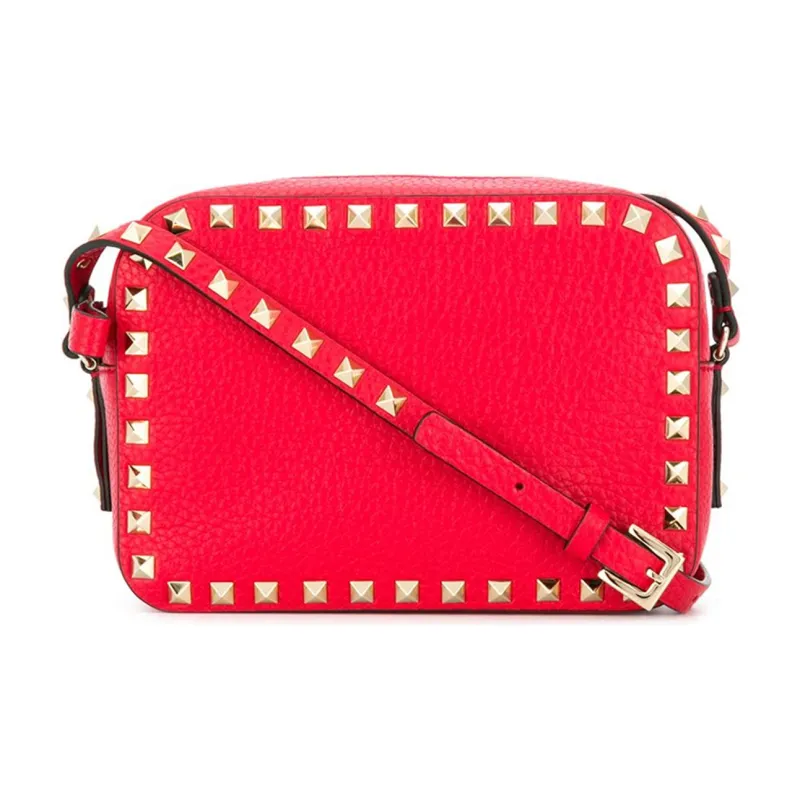 Valentino Cow Leather Crossbody Bag Regular Women's Red-0