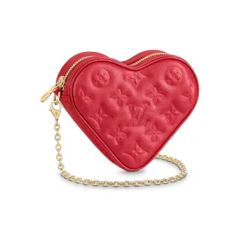 LOUIS VUITTON Fall In Love Sheepskin Shoulder Bag Crossbody Bag Women's Red