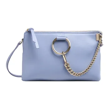 Chloe Faye Lambskin Shoulder Bag Women's Blue
