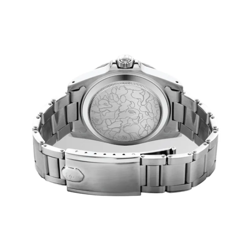 A BATHING APE Classic Type 1 A BATHING APEx Watch SS21 Silver-1