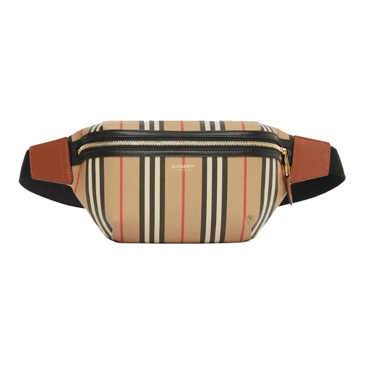 Burberry Eco Friendly Canvas Sonny Sling Bag, Crossbody Bag, Fanny Pack Regular Unisex Beige-0