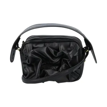 YProject Cow Leather Handbag Women's Black