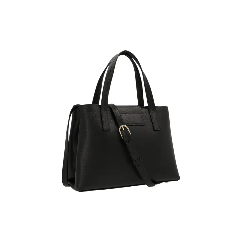 Furla 1927 Collection Leather Tote Bag, Shopping Bag, Crossbody Bag, Handbag Medium Size Unisex Black-1