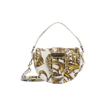 VERSACE JEANS COUTURE Synthetic Leather Shoulder Bag Regular Women's White