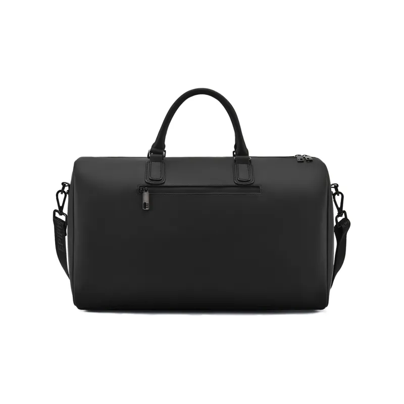 EPIPHQNY Nylon Fabric Travel Bag, Sports Bag, Bucket Bag, Crossbody Bag, Handbag Unisex Black-3