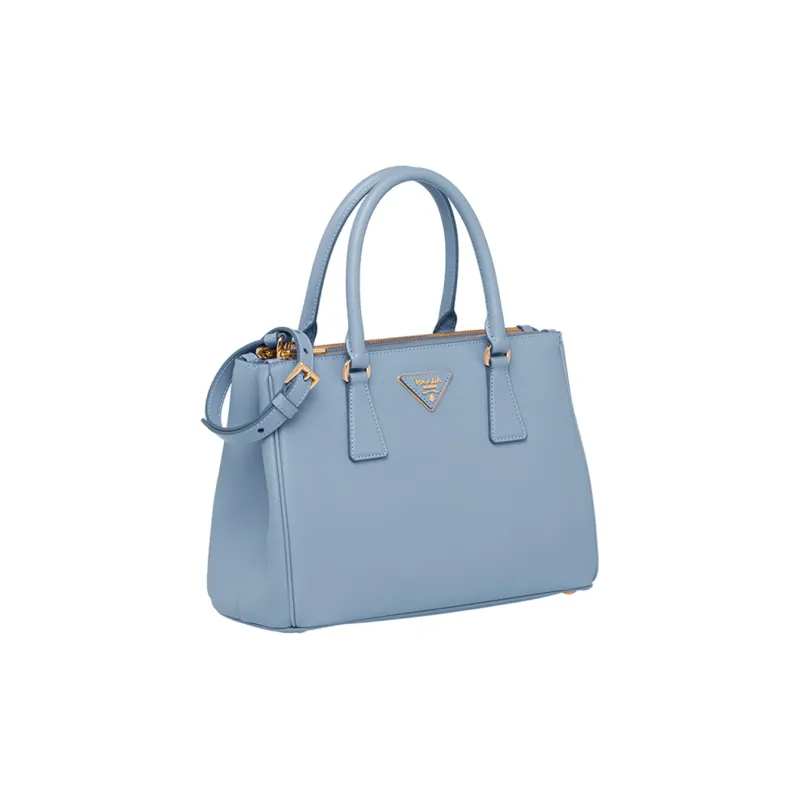 PRADA Leather Killer Bag Portable Crossbody Bag Shoulder Bag Medium Size Women's Blue-1