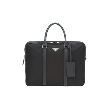 PRADA Nylon Fabric Fabric Briefcases Handbags Regular Men's Black
