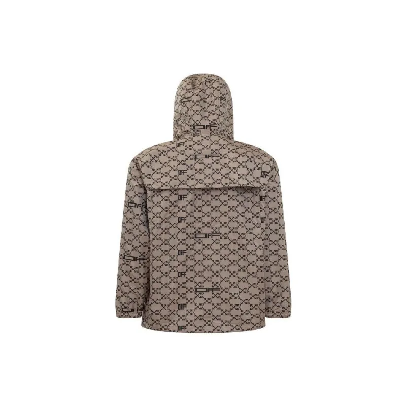 OFF WHITE Monogram Allover Windbreaker Jacket-1