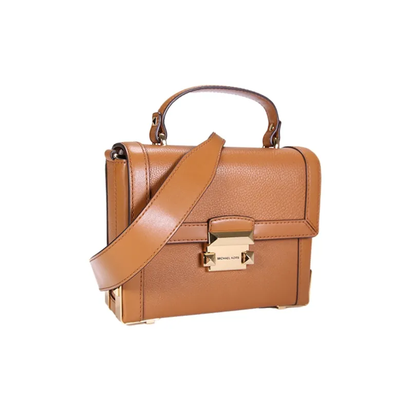 MICHAEL KORS Jayne Leather Shoulder Bag Crossbody Bag Handbag Small Size Women's Brown-2