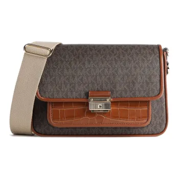 MICHAEL KORS Bradshaw Leather Shoulder Bag, Crossbody Bag Women's Chestnut