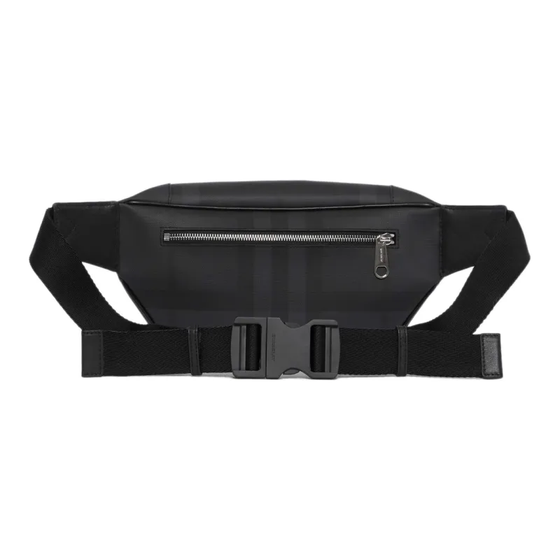 Burberry Bum Bag London Check Medium Dark Charcoal-4