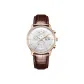 RGA1699-Gold Case White Dial Brown Leather Strap
