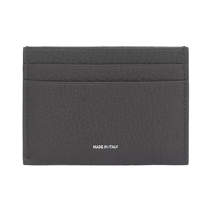 Burberry Leather Card Clip Money Clip Card Holder Men's Black-3