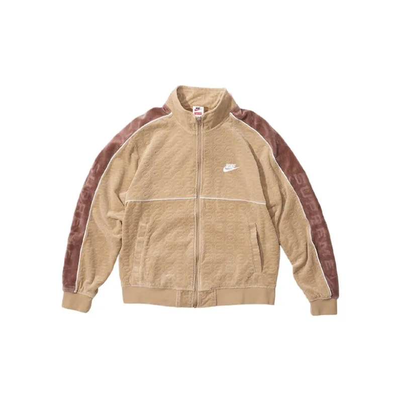 Supreme Nike Velour Track Jacket Khaki M - POIZON