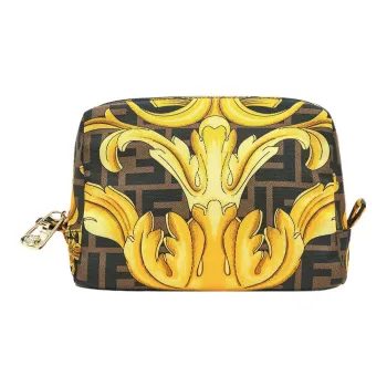 FENDI Nylon Toiletry Bag, Makeup Bag, Clutch Small Size Women's Multicolor