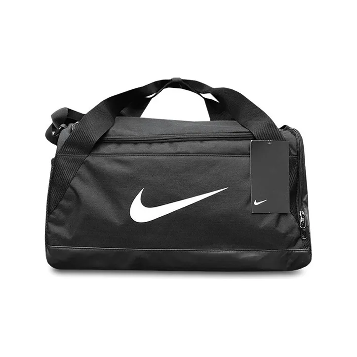 Nike Polyester Gym Bag, Camping Bag, One Shoulder Crossbody Handbag, Travel Bag Regular Unisex Black-0