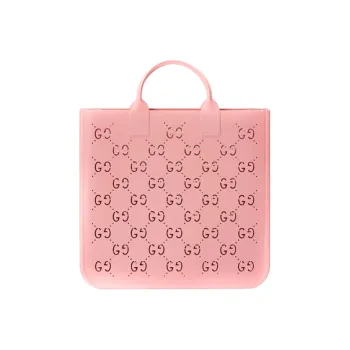 GUCCI Rubber Tote Bag Shopping Bag Handbag Kids' Bags Kids' Bright Pink