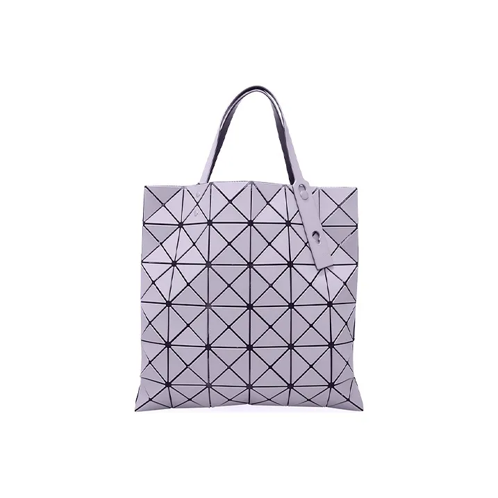 ISSEY MIYAKE PVC Tote Bag, Shopping Bag, Laptop Bag, One Shoulder Handbag Medium Size Women's Violet-0