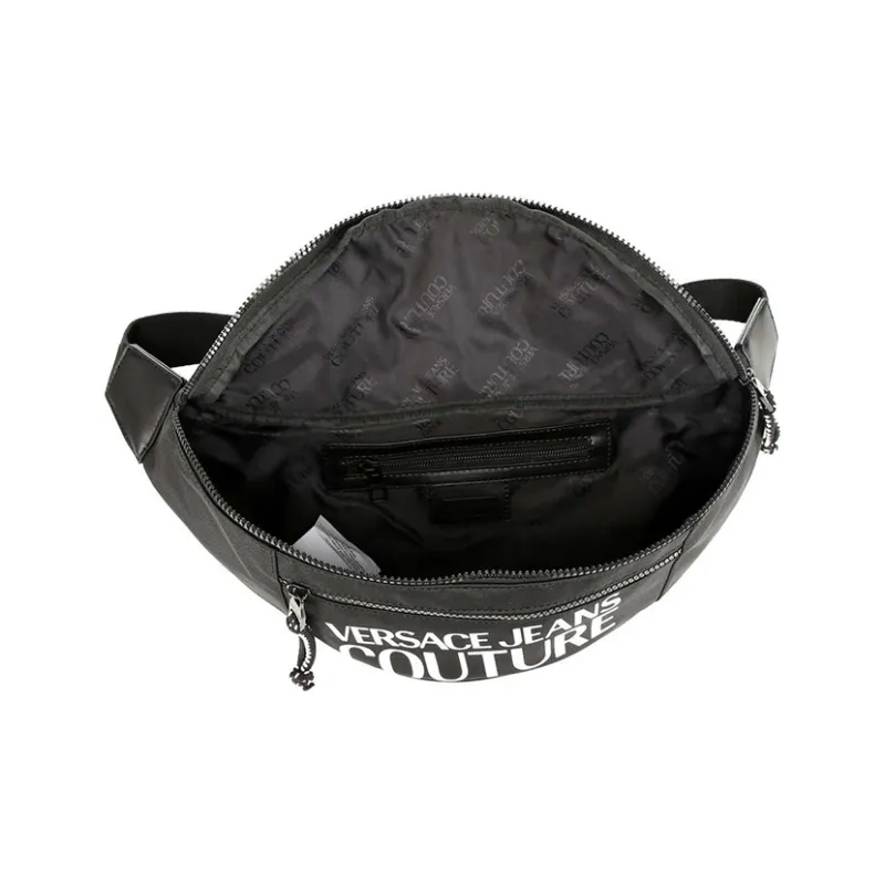 VERSACE JEANS COUTURE Fabric Fanny Pack Men's Black-1