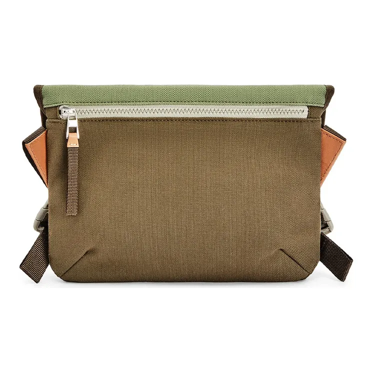 LOEWE Canvas Canvas Bag Envelope Bag Crossbody Bag Small Size Men's Khaki Green-2