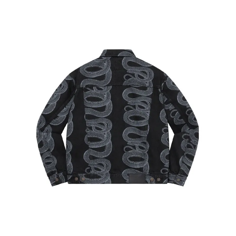 Supreme X Hysteric Glamour Snake Denim Trucker Jacket-1
