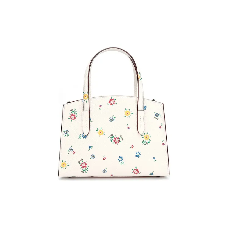 COACH Charlie Leather Handbag Shoulder Bag Crossbody Bag Large Size Women's White-4