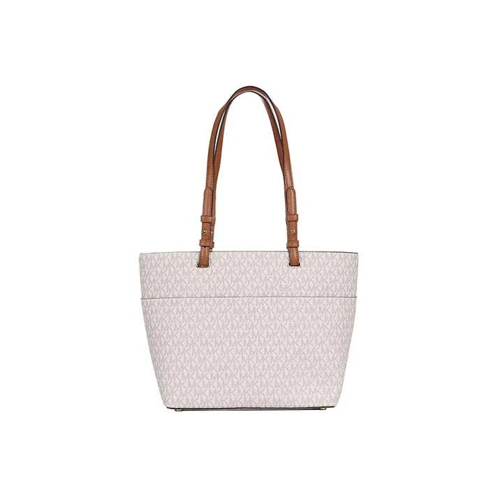 MICHAEL KORS Bedford Artificial Leather Handbag, Shoulder Bag Medium Size Women's White-2