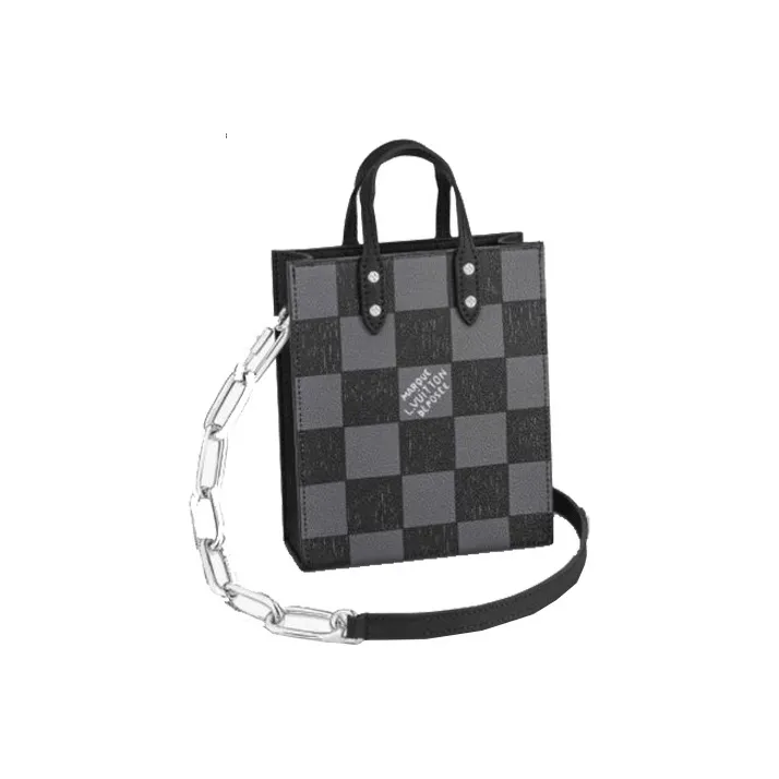 LOUIS VUITTON Sac Plat Xs Graphite Black-0