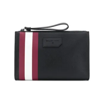 BALLY PVC Leather Coin Purse, Clutch Regular Men's Black