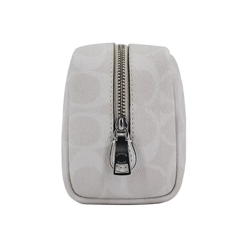 COACH Boxed PVC Clutch Regular Women's White-4