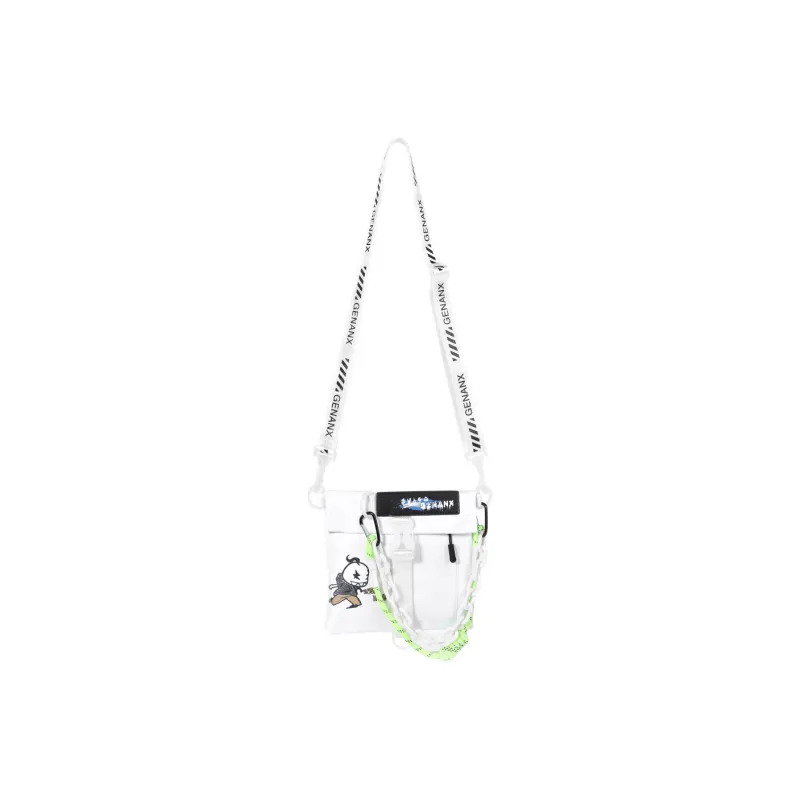 GENANX Polyamide Crossbody Bag Regular Unisex Black/Gray/White-7