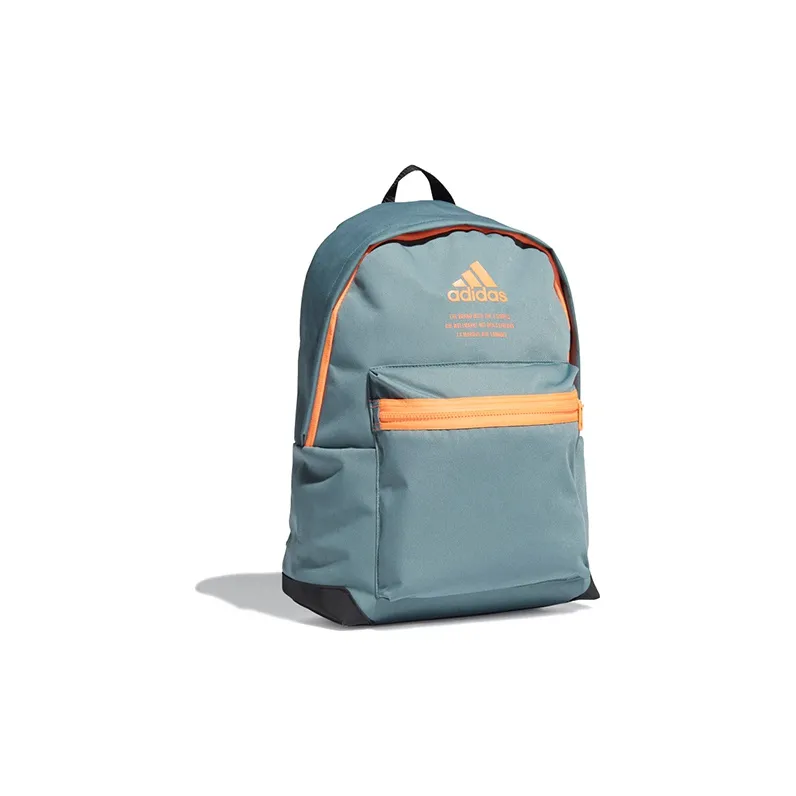 Adidas Recycled Polyester Plain Weave Fabric Coin Purse Regular Unisex Misty Jade/Screaming Orange-1
