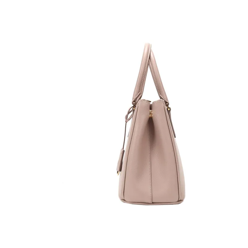 PRADA Cow Leather Handbag Crossbody Bag Shoulder Bag Regular Women's Apricot-2