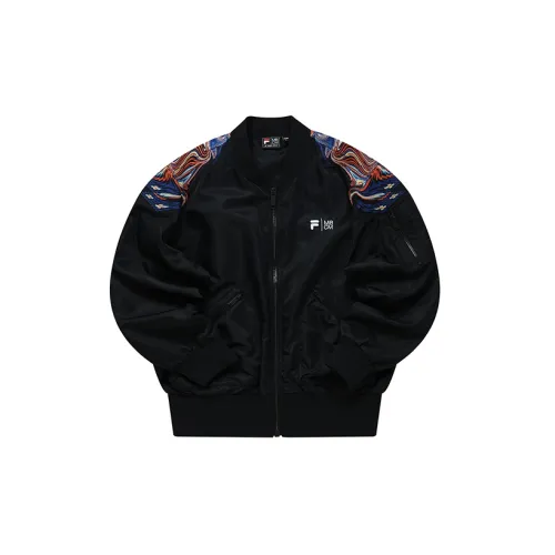 Marcelo Burlon X FILA FUSION Jackets Men Pitch Black