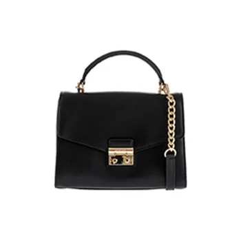 MICHAEL KORS MICHAEL KORS Luggage Collection Cow Leather Crossbody One Shoulder Handbag Women's Black