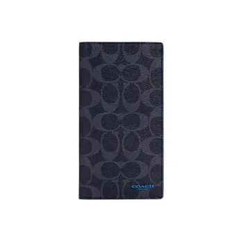 COACH Passport Case Passport Holders Denim Blue