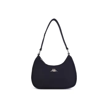 Kappa Nylon Shoulder Bag, Pochette, Handbag, Shoulder Bag Women's Classic Black